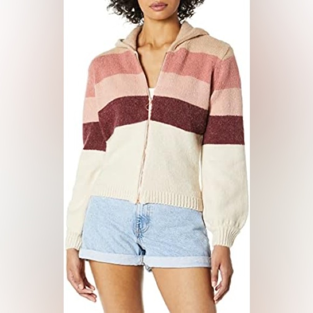 For love and lemons zip up sweater hoodie size Medium